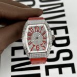 Đồng Hồ Franck Muller V32 Đính Full Đá Màu Đỏ Rep 11 ABF 36mm (2)
