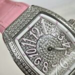 Đồng Hồ Franck Muller V32 Đính Full Đá Màu Hồng Rep 11 ABF 36mm (2)