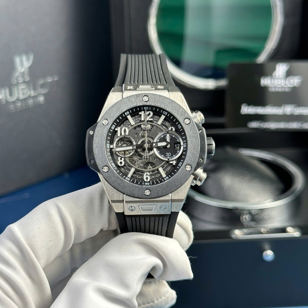 Đồng Hồ Hublot Big Bang Unico Replica 11 Màu Đen Máy Cơ Thuỵ Sỹ Xưởng BBF 44mm (2)