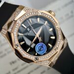 Đồng Hồ Hublot Orlinski Độ Kim Cương Moissanite Demi King Gold 40mm (1)