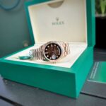 Đồng Hồ Nam Rolex Day-Date Fake 11 Mặt Chocolate Nhà Máy EW 36mm (3)