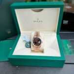 Đồng Hồ Nam Rolex Day-Date Fake 11 Mặt Chocolate Nhà Máy EW 36mm (3)