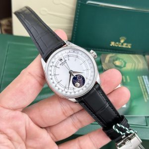 Đồng Hồ Rolex Cellini Moonphase Replica 11 Cao Cấp Màu Đen (3)