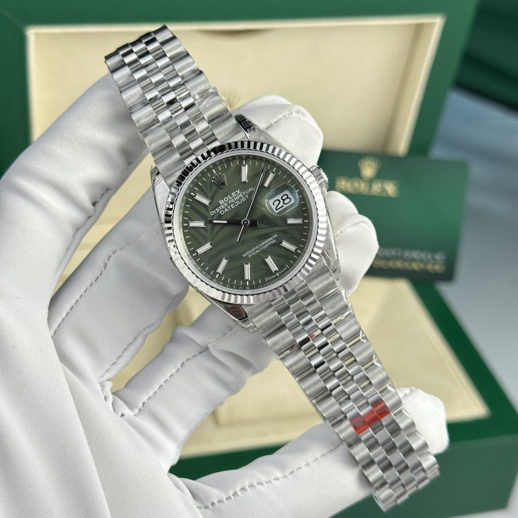 Đồng Hồ Rolex DateJust 126234 Replica 11 Mặt Cây Lá Xanh VSF (1)