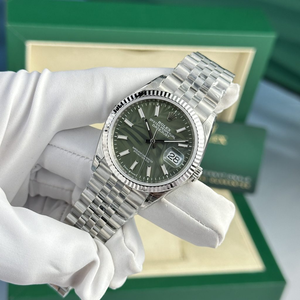 Đồng Hồ Rolex DateJust 126234 Replica 11 Mặt Cây Lá Xanh VSF (1)