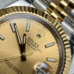 Đồng Hồ Rolex DateJust Fake Cao Cấp Mặt Vàng Champagne EWF 36-41mm (2)