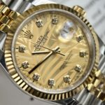 Đồng Hồ Rolex DateJust Mặt Lá Cọ Demi Gold Fake 11 EW 36-41mm (1)