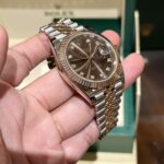 Đồng Hồ Rolex DateJust Mặt Số Chocolate Super Fake 11 EW 41mm