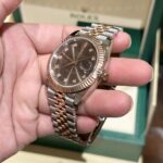Đồng Hồ Rolex DateJust Mặt Số Chocolate Super Fake 11 EW 41mm