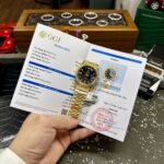 Đồng Hồ Rolex Day-Date Đính Kim Cương Moissanite Mặt Đen 40mm (3)