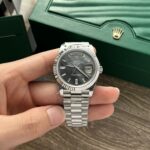 Đồng Hồ Rolex Day-Date Replica 11 Nam Mặt Xà Cừ Tím 40mm (1)