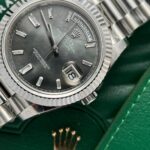Đồng Hồ Rolex Day-Date Replica 11 Nam Mặt Xà Cừ Tím 40mm (7)