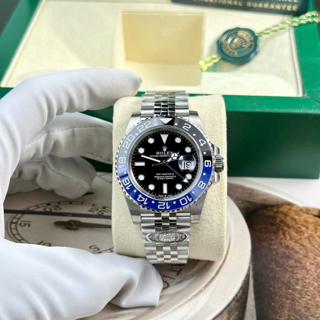 Đồng Hồ Rolex GMT-Master II 126710BLNR Rep 11 Batgirl Clean Factory 40mm (11)