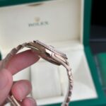Đồng Hồ Rolex Nam Day-Date Super Fake 11 Ruby Mặt Chocolate EW 36mm (1)