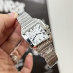 Đồng Hồ Cartier Santos WSSA0029 Replica 11 Nữ BCF 35mm (4)