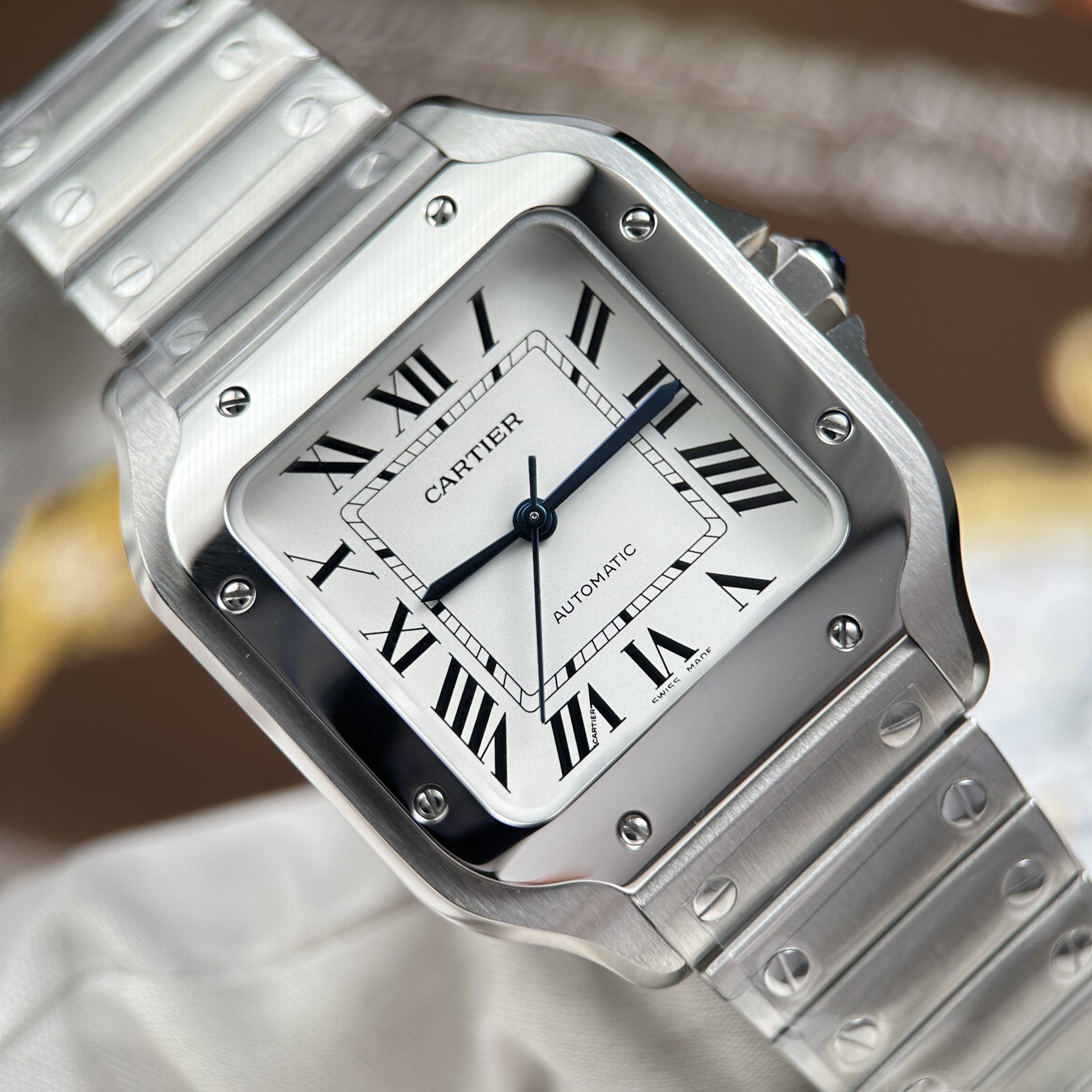 Đồng Hồ Cartier Santos WSSA0029 Replica 11 Nữ Mặt Trắng Máy Thụy Sỹ Nhà Máy BV 35mm (12) Đồng Hồ Cartier Santos WSSA0029 Replica 11 Nữ Mặt Trắng Máy Thụy Sỹ Nhà Máy BV 35mm (2)