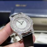 Đồng Hồ Chopard Đính Kim Cương Moissanite Màu Đen 36mm (7)