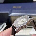Đồng Hồ Chopard Đính Kim Cương Moissanite Màu Đen 36mm (7)