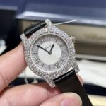 Đồng Hồ Chopard Đính Kim Cương Moissanite Màu Đen 36mm (7)