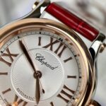 Đồng Hồ Chopard Happy Sport Mặt Đá Xoay Máy Cơ Nữ Màu Đỏ 36mm (2)