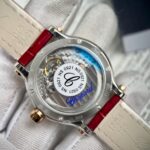 Đồng Hồ Chopard Happy Sport Mặt Đá Xoay Máy Cơ Nữ Màu Đỏ 36mm (2)