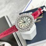 Đồng Hồ Chopard Nữ Đính Full Kim Cương Moissanite Màu Đỏ 34mm (3)