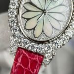 Đồng Hồ Chopard Nữ Đính Full Kim Cương Moissanite Màu Đỏ 34mm (3)