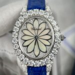 Đồng Hồ Chopard Nữ Đính Full Kim Cương Moissanite Màu Xanh 34mm (1)