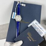 Đồng Hồ Chopard Nữ Mặt Đá Xoay Độ Kim Cương Moissanite Màu Xanh 34mm (3)