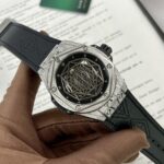Đồng Hồ Hublot Big Bang Sang Bleu Nam Đính Đá Fake 11 44mm (1)
