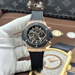 Đồng Hồ Hublot Big Bang Unico Demi King Gold Replica 11 Viền Gốm Nhà Máy BBF 42mm (2)