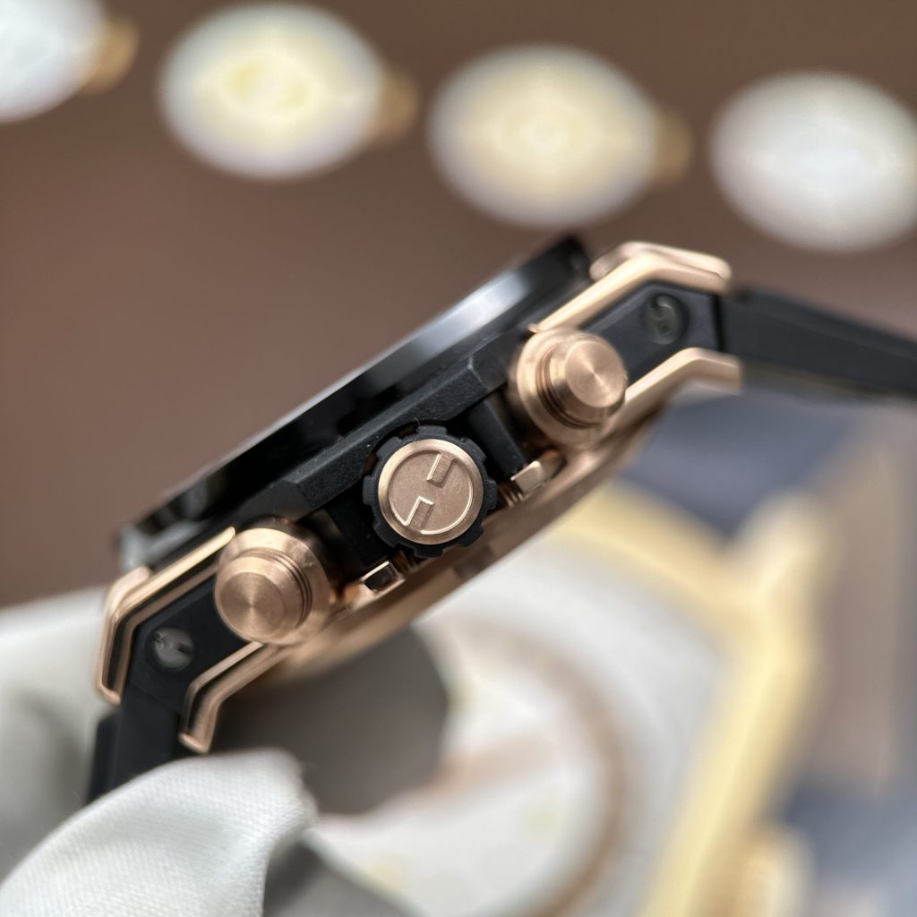 Đồng Hồ Hublot Big Bang Unico Demi King Gold Replica 11 Viền Gốm Nhà Máy BBF 42mm (2)