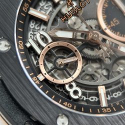 Đồng Hồ Hublot Big Bang Unico Demi King Gold Replica 11 Viền Gốm Nhà Máy BBF 42mm (2)