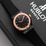 Đồng Hồ Hublot Ceramic Demi Rose Replica 11 Dây Cao Su 42mm (1)