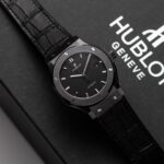 Đồng Hồ Hublot Ceramic Mặt Carbon Replica 11 Dây Da GSF 42mm (2)