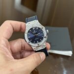 Đồng Hồ Hublot Classic Fusion Màu Xanh Đính Đá HB Factory 38mm (6)