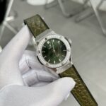 Đồng Hồ Hublot Đính Đá Màu Xanh Lá Cây Nhà Máy HB 38mm (2)