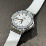 Đồng Hồ Hublot Nữ Độ Kim Cương Moissanite Màu Trắng HBF 33mm (2)