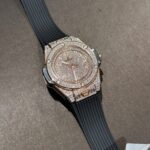 Đồng Hồ Hublot One Click Bọc Vàng Độ Kim Moissanite 39mm (1)