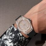 Đồng Hồ Hublot One Click Bọc Vàng Độ Kim Moissanite 39mm (1)