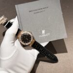 Đồng Hồ Nữ Hublot Độ Kim Cương Moissanite Máy Pin 33mm (5)