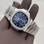 Đồng Hồ Patek Philippe 5726G Rep 11 Dây Thép Mặt Xanh 40 (1)