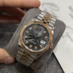 Đồng Hồ Rolex DateJust 126231 Màu Demi Mặt Xếp Gạch Xám Đậm VSF 36mm (4)