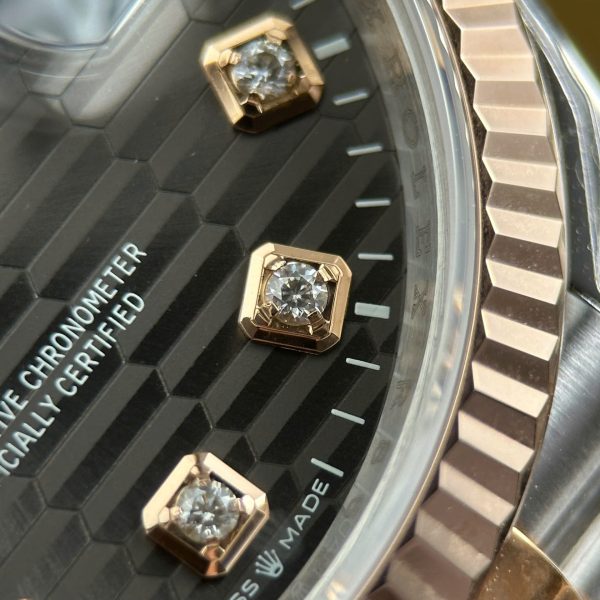 Đồng Hồ Rolex DateJust 126231 Màu Demi Mặt Xếp Gạch Xám Đậm VSF 36mm (2)