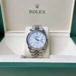 Đồng Hồ Rolex DateJust 126334 Mặt Men Sứ Trắng Nhà Máy Clean 41mm (8)