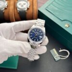 Đồng Hồ Rolex DateJust 126334 Mặt Nếp Gấp Màu Xanh Dương Clean 41mm (2)
