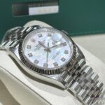 Đồng Hồ Rolex DateJust 126334 Mặt Xà Cừ Rep 11 Nhà Máy Clean 41mm (6)