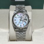 Đồng Hồ Rolex DateJust 126334 Mặt Xà Cừ Rep 11 Nhà Máy Clean 41mm (6)