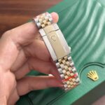 Đồng Hồ Rolex DateJust Bọc Vàng 18K Mặt Lá Cọ GM 36mm (1)