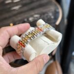Đồng Hồ Rolex DateJust Demi Gold Mặt Số Cây Lá Xanh 31mm (1)